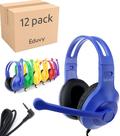 Fones de ouvido Eduvy Expired com microfone para sala de aula (pacote com 12)