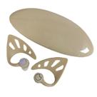 Fones de ouvido Elf Ear sem fio Elf com estojo de carregamento bege Fones de ouvido Elf Ear sem fio Elf com estojo de carregamento bege
