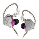 Fones de ouvido erjigo KZ ZSN Pro Dynamic Hybrid Dual Driver Purple