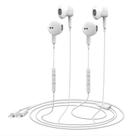Fones de ouvido EXCLSUE para iPhone certificado Apple MFi com microfone e Go