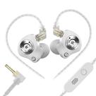 Fones de ouvido gamer keephifi KZ EDZ com fio e microfone, driver duplo