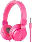 Fones de ouvido gorsun Kids, estéreo leve, com fio, rosa