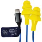 Fones de ouvido híbridos Earplug-Earbud Plugfones Basic Yellow