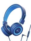 Fones de ouvido iClever HS14 Kids com fio azul claro com limitador de volume