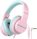 Fones de ouvido iClever HS19 Kids com volume de microfone limitado rosa