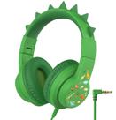 Fones de ouvido iClever HS19S Dinosaur Over-Ear Kids com volume de 85 dBA