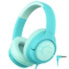 Fones de ouvido iClever Kids com cabo 85dBA Safe Volume Green