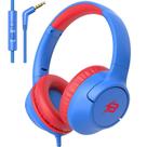 Fones de ouvido infantis Botesty Sound com cabo, limite de volume, azul