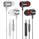 Fones de ouvido intra-auriculares com fio AESIGN, 2 pares, com microfone e bloqueio de ruído