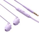 Fones de ouvido intra-auriculares com fio Sleeping Earbuds, silicone roxo