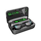 Fones de ouvido intra-auriculares F9-5 pretos com bateria de 1500mAh
