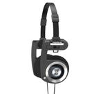 Fones de ouvido Koss Porta Pro, pretos, estilo retrô, com estojo