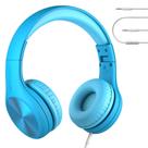 Fones de ouvido LilGadgets Connect+ Pro Kids com fio azul de 3 a 7 anos
