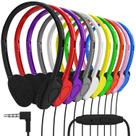 Fones de ouvido Maeline Bulk On Ear Student com microfone, pacote com 10