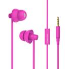 Fones de ouvido MAXROCK Super Mini Total Soft Silicon com microfone rosa