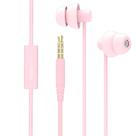 Fones de ouvido MAXROCK Total Soft Silicon com microfone Jack de 3,5 mm rosa
