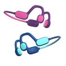 Fones de ouvido Mehomeli Kids Bluetooth 5.2 Air Conduction Azul Roxo