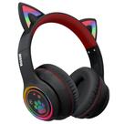 Fones de ouvido MIDOLA Cat Ear Bluetooth 5.3 sem fio 60H pretos