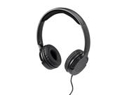 Fones de ouvido Monoprice Hi-Fi leves com microfone - pretos