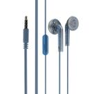 Fones de ouvido Moondrop Nice Buds com plugue 3,5 mm, cabeça plana, azul
