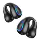 Fones de ouvido Open Ear Bone Conduction dufiga Q71 pretos
