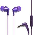 Fones de ouvido Panasonic ErgoFit RP-TCM125-VA com microfone roxo