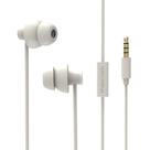 Fones de ouvido para dormir MAXROCK Total Soft Silicon com microfone branco