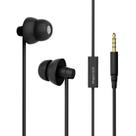 Fones de ouvido para dormir MAXROCK Total Soft Silicon com microfone preto