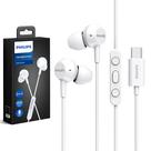 Fones de ouvido Philips USB C com fio com microfone e controle remoto de 3 botões
