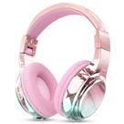 Fones de ouvido QearFun Kids Bluetooth 5.3 sem fio com microfone e auxiliar