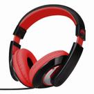Fones de ouvido rockpapa Comfort Kids for School Over-Ear preto/vermelho