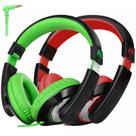 Fones de ouvido rockpapa Comfort Kids Over-Ear com fio de 3,5 mm pretos Fones de ouvido rockpapa Comfort Kids Over-Ear com fio de 3,5 mm pretos