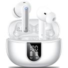 Fones de ouvido sem fio Aoslen 2023 HiFi Stereo 42Hs Playtime White Fones de ouvido sem fio Aoslen 2023 HiFi Stereo 42Hs Playtime White