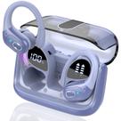 Fones de ouvido sem fio Aptkdoe 2026 Bluetooth 5.4 75 horas IPX7 roxo azul