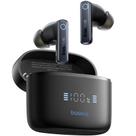 Fones de ouvido sem fio Baseus Hybrid Active Noise Canceling, som imersivo de graves pesados -50 dB, 6 microfones AI ENC Calls, 65H de tempo de reprodução, conexão multiponto, à prova d'água, Bluetooth 5.3, aplicativo personalizado - Bowie 30