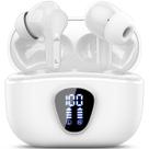 Fones de ouvido sem fio BESNOOW Bluetooth 5.4 HiFi Stereo Branco Roxo Fones de ouvido sem fio BESNOOW Bluetooth 5.4 HiFi Stereo Branco Roxo