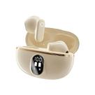 Fones de ouvido sem fio Bluetooth 5.4 com display LED e microfone - preto