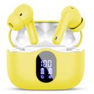 Fones de ouvido sem fio Btootos Bluetooth 5.4 IP7 à prova dágua amarelos Fones de ouvido sem fio Btootos Bluetooth 5.4 IP7 à prova dágua amarelos