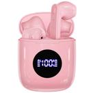 Fones de Ouvido Sem Fio CAPOXO N7 - Bluetooth 5.3, IPX7 à Prova D'Água (Rosa)