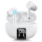 Fones de ouvido sem fio Carego Bluetooth 5.3 40H Playback IPX5 brancos Fones de ouvido sem fio Carego Bluetooth 5.3 40H Playback IPX5 brancos