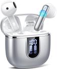 Fones de Ouvido Sem Fio Cillso Bluetooth 5.4 40H de Reprodução IP7 Prata