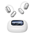Fones de ouvido sem fio com tela de toque Q16Pro Bluetooth 5.4 brancos