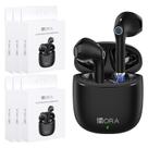 Fones de ouvido sem fio de 1 hora e 6 pacotes Bluetooth 5.3 com estojo de carregamento
