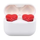 Fones de ouvido sem fio em forma de coração fofos com estojo de carregamento