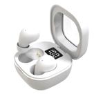 Fones de ouvido sem fio Honcas Invisible Mini Bluetooth 5.3 brancos