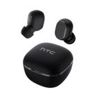 Fones de ouvido sem fio HTC Bluetooth 5.1 Earbuds com microfone branco Fones de ouvido sem fio HTC Bluetooth 5.1 Earbuds com microfone branco