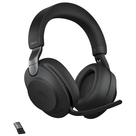 Fones de ouvido sem fio Jabra Evolve2 85 MS com Link380a Preto Fones de ouvido sem fio Jabra Evolve2 85 MS com Link380a Preto