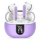 Fones de ouvido sem fio MobaDeety Bluetooth 5.3 40Hrs Playtime Purple