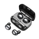 Fones de ouvido sem fio, receptor Bluetooth 5.4, fones de ouvido com cancelamento de ruído estéreo de alta definição, estojo de carregamento com capa deslizante recém-projetado, fone de ouvido esportivo à prova d'água Ipx7