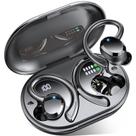 Fones de ouvido sem fio Rulefiss Q38 Bluetooth 5.3 48 horas IP7 pretos